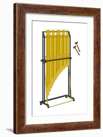 Tubular Bells and Hammers, Percussion, Musical Instrument-Encyclopaedia Britannica-Framed Art Print