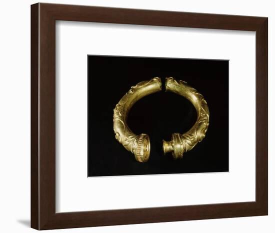 Tubular gold torque, from Broighter, County Derry, Northern Ireland, 1st century BC-Werner Forman-Framed Giclee Print