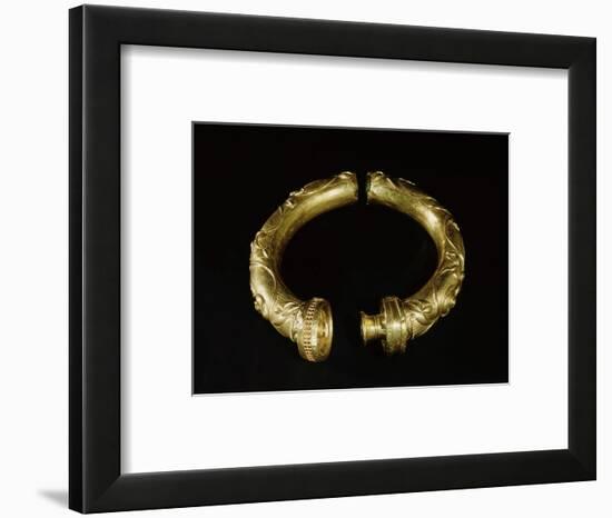 Tubular gold torque, from Broighter, County Derry, Northern Ireland, 1st century BC-Werner Forman-Framed Giclee Print