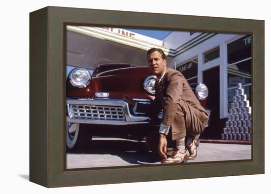 Tucker: The Man and His Dream by FrancisFordCoppola with Jeff Bridges, 1988 (photo)-null-Framed Stretched Canvas