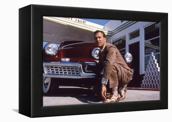 Tucker: The Man and His Dream by FrancisFordCoppola with Jeff Bridges, 1988 (photo)-null-Framed Stretched Canvas