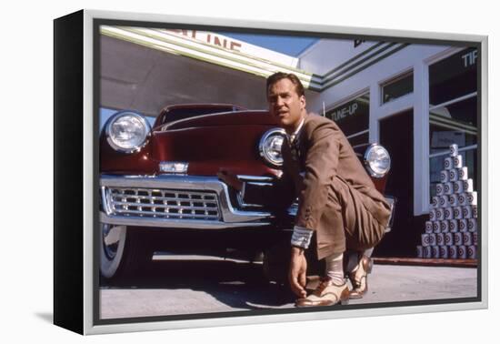 Tucker: The Man and His Dream by FrancisFordCoppola with Jeff Bridges, 1988 (photo)-null-Framed Stretched Canvas