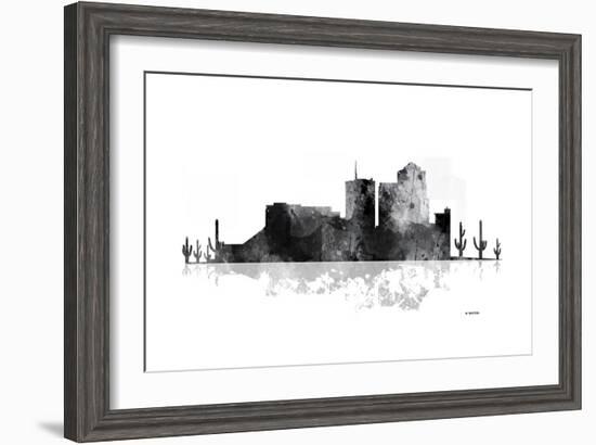 Tucson Arizona Skyline BG 1-Marlene Watson-Framed Giclee Print