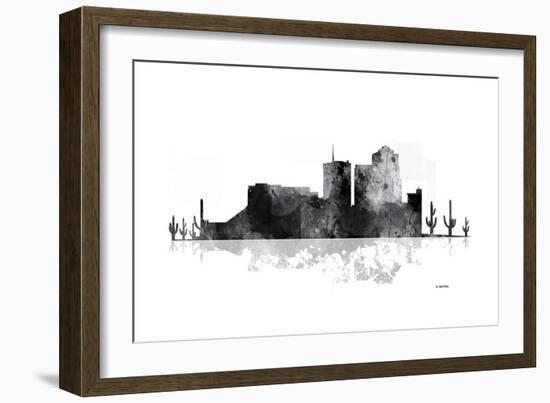 Tucson Arizona Skyline BG 1-Marlene Watson-Framed Giclee Print