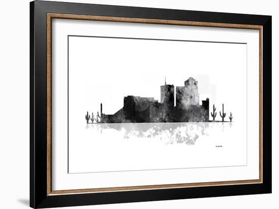 Tucson Arizona Skyline BG 1-Marlene Watson-Framed Giclee Print