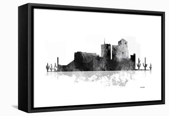 Tucson Arizona Skyline BG 1-Marlene Watson-Framed Premier Image Canvas