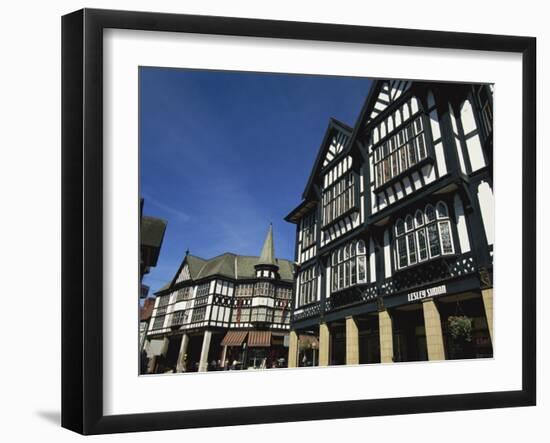 Tudor Fronted Buildings, Knifesmithgate, Chesterfield, Derbyshire, England, United Kingdom, Europe-Neale Clarke-Framed Photographic Print