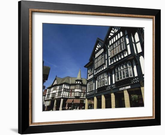 Tudor Fronted Buildings, Knifesmithgate, Chesterfield, Derbyshire, England, United Kingdom, Europe-Neale Clarke-Framed Photographic Print