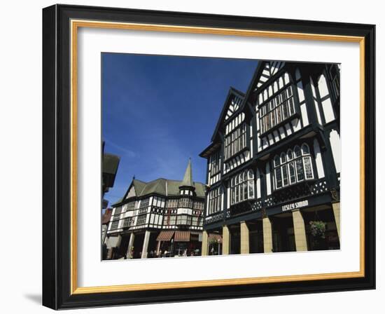 Tudor Fronted Buildings, Knifesmithgate, Chesterfield, Derbyshire, England, United Kingdom, Europe-Neale Clarke-Framed Photographic Print