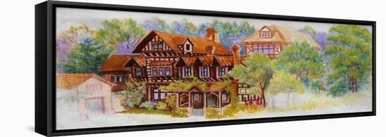 Tudor House-Louis Wain-Framed Premier Image Canvas