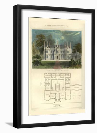 Tudor Manor House, Henry VIII-Richard Brown-Framed Art Print