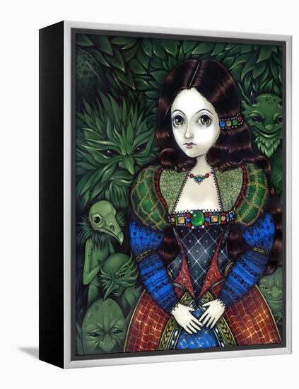 Tudor Portrait: Princess of the Goblins-Jasmine Becket-Griffith-Framed Stretched Canvas