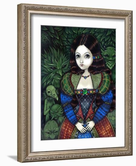 Tudor Portrait: Princess of the Goblins-Jasmine Becket-Griffith-Framed Art Print