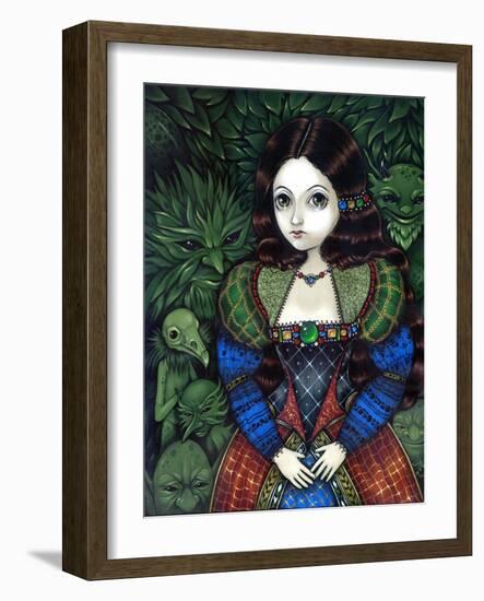 Tudor Portrait: Princess of the Goblins-Jasmine Becket-Griffith-Framed Art Print