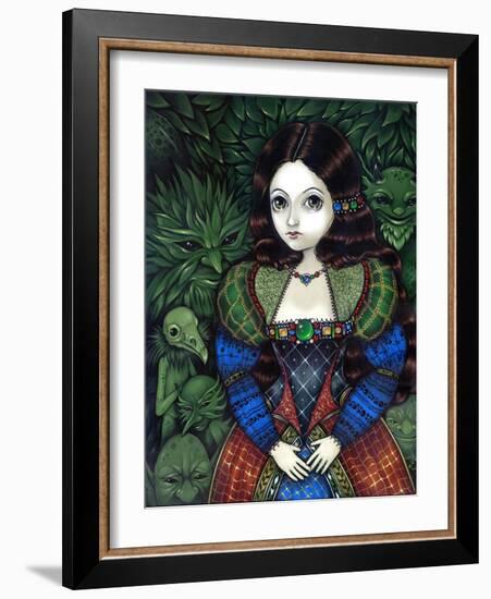 Tudor Portrait: Princess of the Goblins-Jasmine Becket-Griffith-Framed Art Print