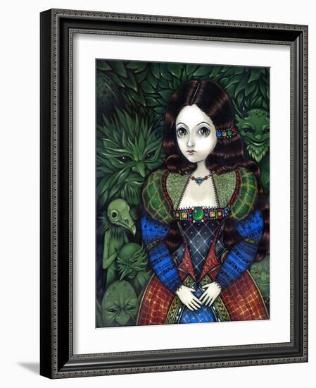 Tudor Portrait: Princess of the Goblins-Jasmine Becket-Griffith-Framed Art Print