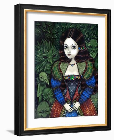 Tudor Portrait: Princess of the Goblins-Jasmine Becket-Griffith-Framed Art Print