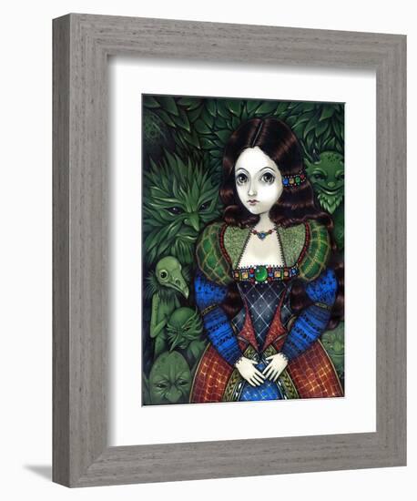 Tudor Portrait: Princess of the Goblins-Jasmine Becket-Griffith-Framed Art Print