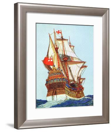 Tudor Ship of the Type Used by Privateers and Explorers ...