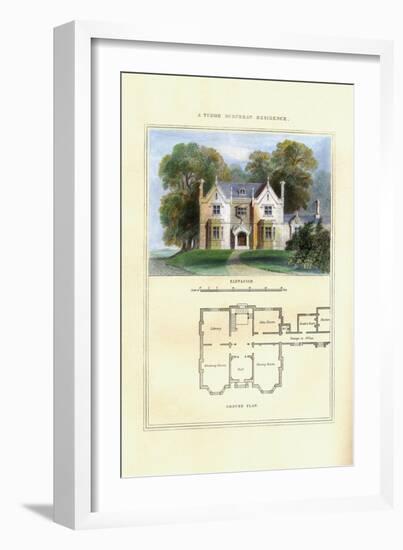 Tudor Suburban Residence-Richard Brown-Framed Art Print