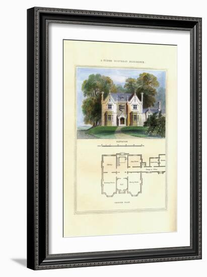 Tudor Suburban Residence-Richard Brown-Framed Art Print