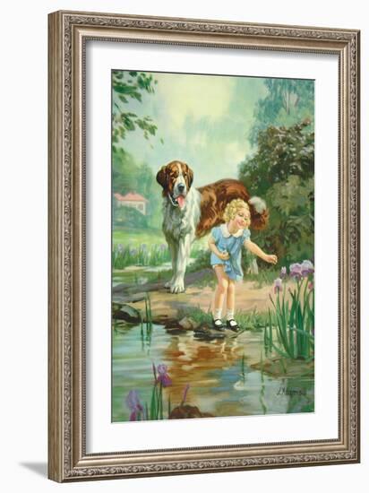 Tuesday and Penny-J. Adams-Framed Art Print