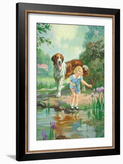 Tuesday and Penny-J. Adams-Framed Art Print