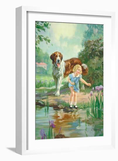 Tuesday and Penny-J. Adams-Framed Art Print