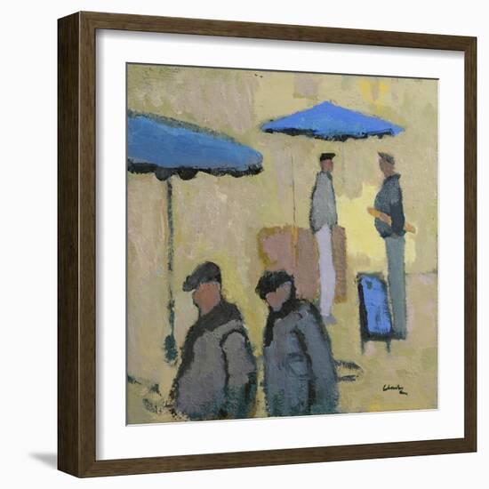 Tuesday is Market Day, 2016-Michael G. Clark-Framed Giclee Print