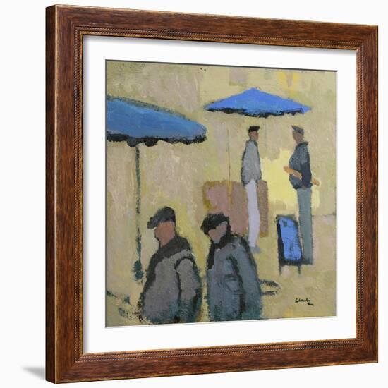 Tuesday is Market Day, 2016-Michael G. Clark-Framed Giclee Print