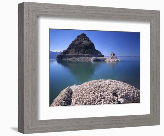 Tufa formations, Pyramid Lake, Washoe County, Nevada, USA-Charles Gurche-Framed Photographic Print