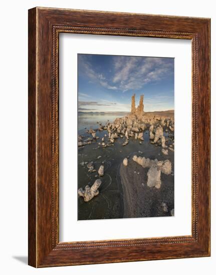 Tufas at Sunset on Mono Lake, Eastern Sierra Nevada Mountains, CA-Sheila Haddad-Framed Photographic Print