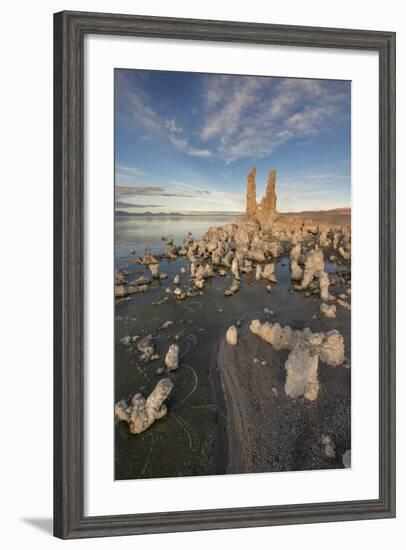 Tufas at Sunset on Mono Lake, Eastern Sierra Nevada Mountains, CA-Sheila Haddad-Framed Photographic Print