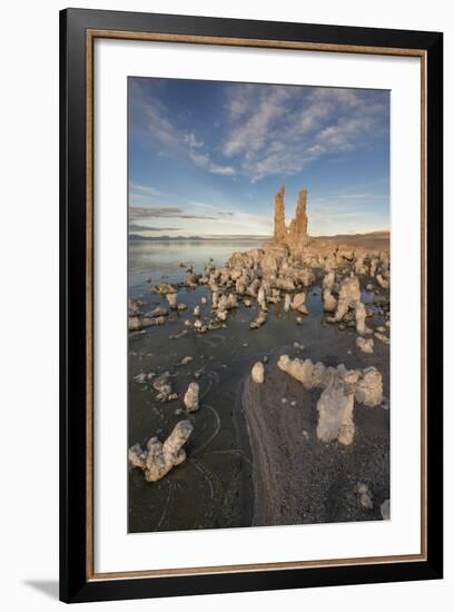 Tufas at Sunset on Mono Lake, Eastern Sierra Nevada Mountains, CA-Sheila Haddad-Framed Photographic Print