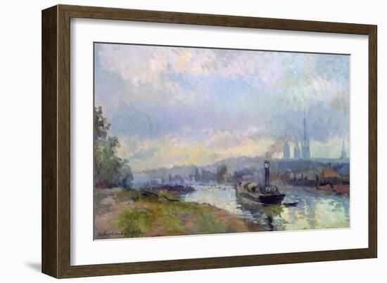 Tug-Boats at Rouen, 1903-Albert-Charles Lebourg-Framed Giclee Print