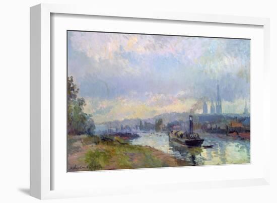 Tug-Boats at Rouen, 1903-Albert-Charles Lebourg-Framed Giclee Print