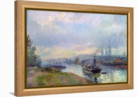 Tug-Boats at Rouen, 1903-Albert-Charles Lebourg-Framed Premier Image Canvas