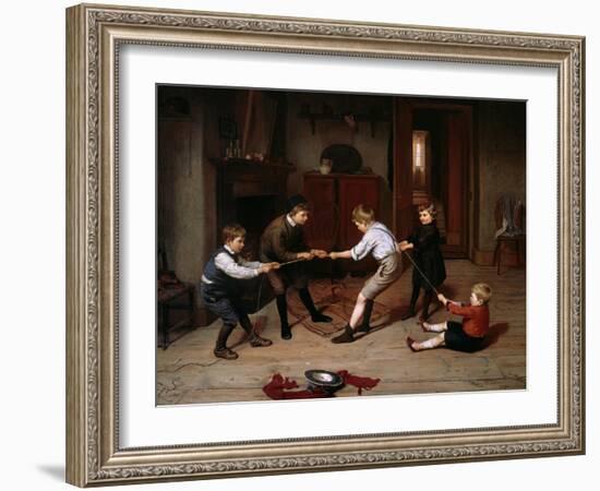 Tug of War, 1891-Harry Brooker-Framed Giclee Print