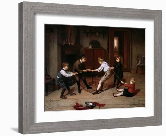 Tug of War, 1891-Harry Brooker-Framed Giclee Print