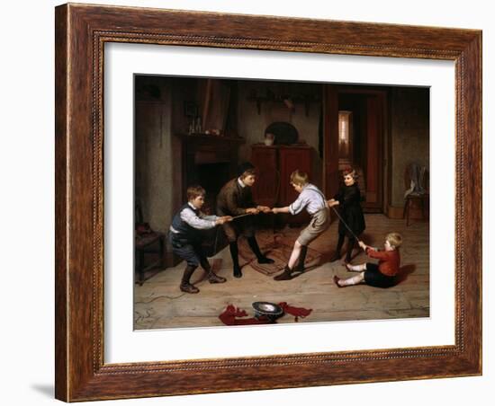 Tug of War, 1891-Harry Brooker-Framed Giclee Print