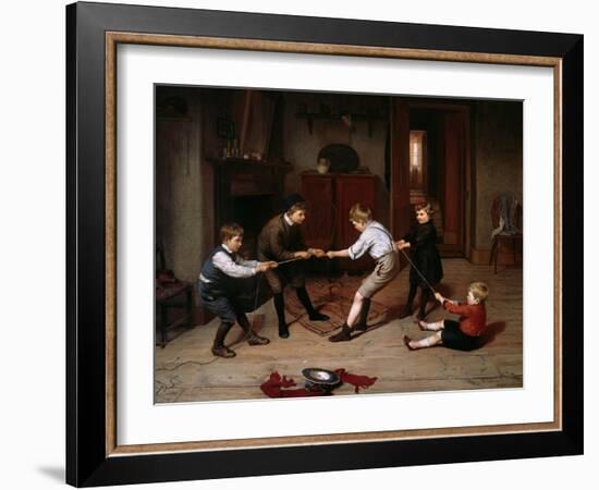 Tug of War, 1891-Harry Brooker-Framed Giclee Print