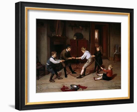 Tug of War, 1891-Harry Brooker-Framed Giclee Print