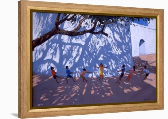 Tug of War, Gujarat, India, 2001-Andrew Macara-Framed Premier Image Canvas