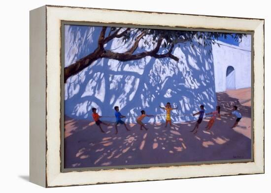 Tug of War, Gujarat, India, 2001-Andrew Macara-Framed Premier Image Canvas