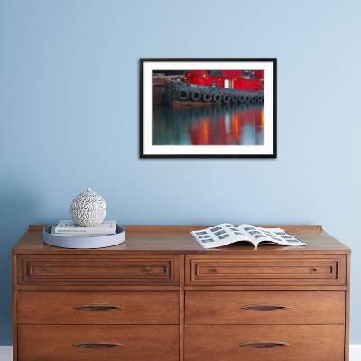 Tugboat Alongside the Barge, Cape Cod, Portsmouth, New Hampshire'  Photographic Print - Jerry & Marcy Monkman | Art.com