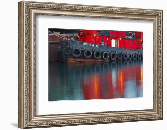 Tugboat Alongside the Barge, Cape Cod, Portsmouth, New Hampshire-Jerry & Marcy Monkman-Framed Photographic Print