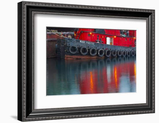 Tugboat Alongside the Barge, Cape Cod, Portsmouth, New Hampshire-Jerry & Marcy Monkman-Framed Photographic Print