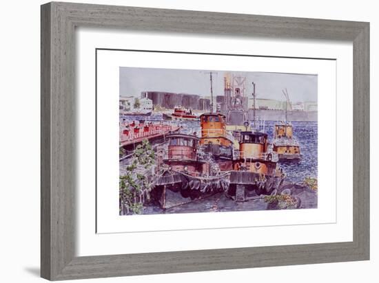 Tugboats, Kill Van Kull, Staten Island, New York, 2003-Anthony Butera-Framed Giclee Print