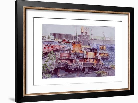 Tugboats, Kill Van Kull, Staten Island, New York, 2003-Anthony Butera-Framed Giclee Print