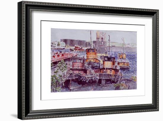 Tugboats, Kill Van Kull, Staten Island, New York, 2003-Anthony Butera-Framed Giclee Print